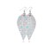 Sequined Leaf Teardrop Leather Earrings Boho Hook Drop Dangle Jewelry